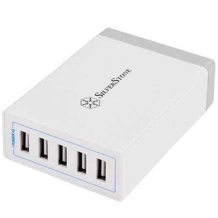 Silverstone Silver Stone Technologies UC01W 40W 8A 5 Ports USB wall Charger UC01W